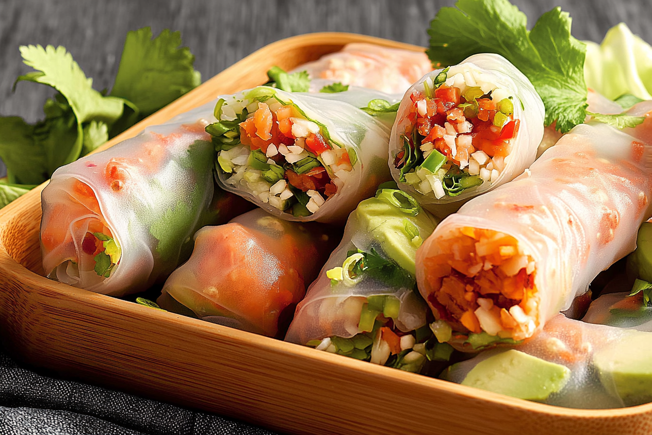 R Rolls z kimchi i daikon