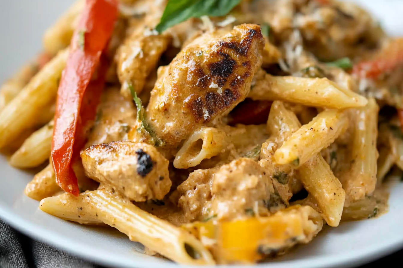 Rasta pasta z kurczakiem jerk