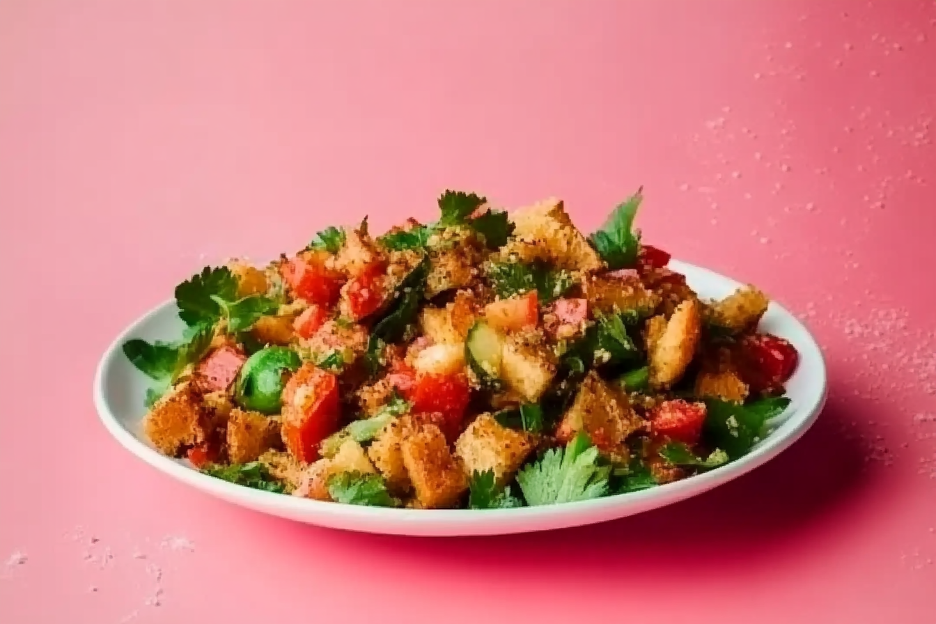 Sałatka Panzanella z warzywami