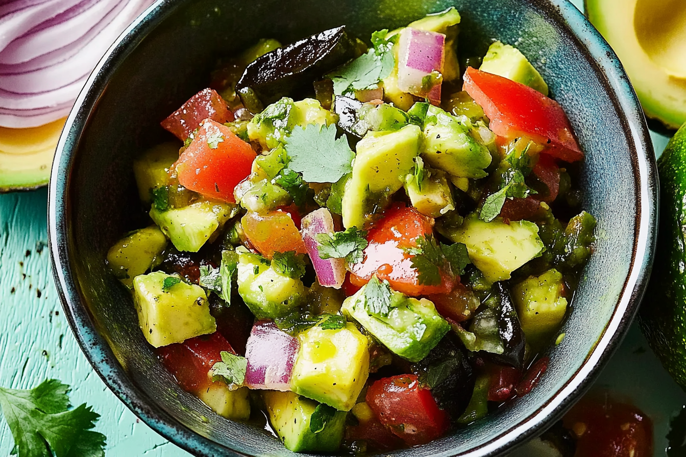 Salsa z awokado i poblano