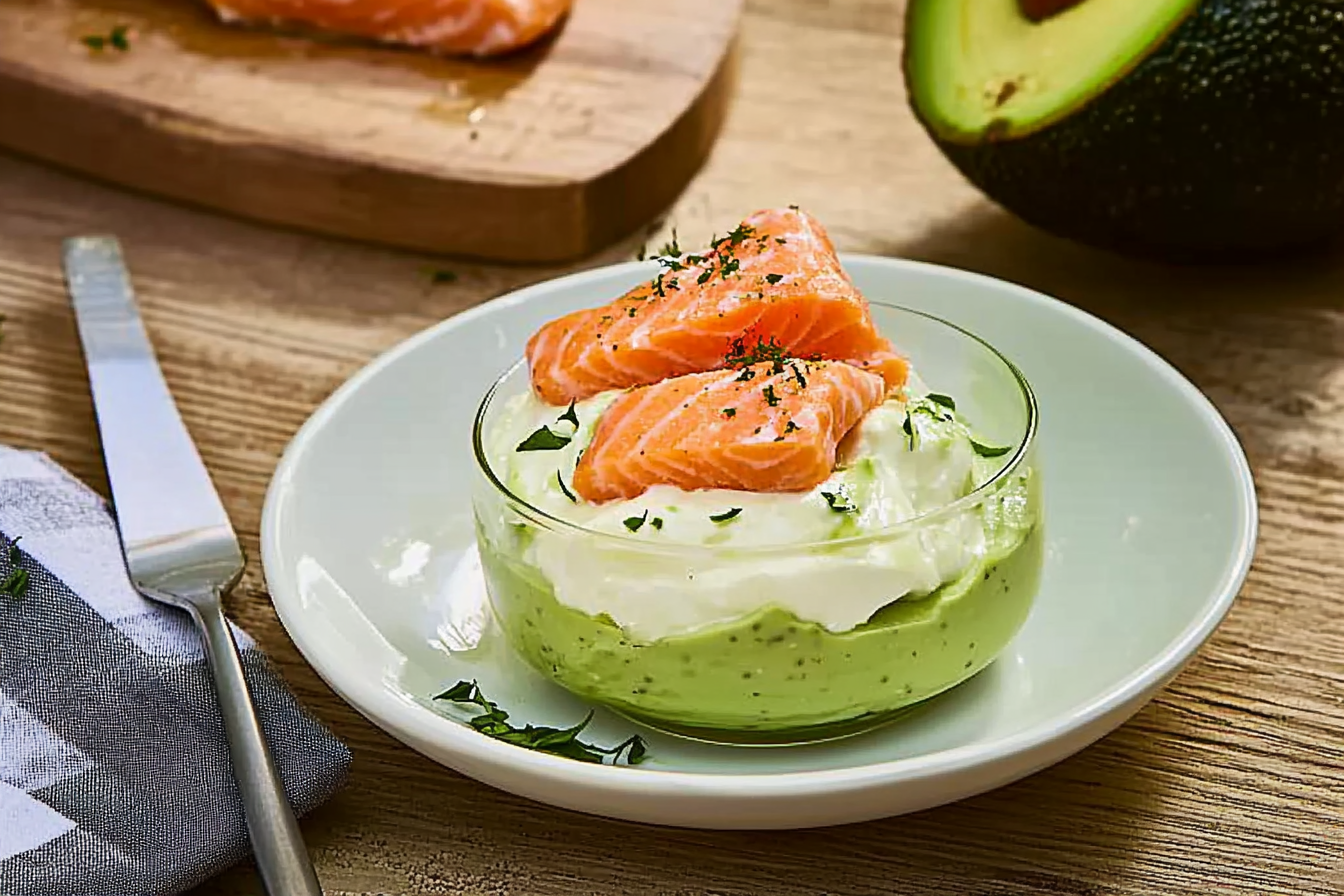 Werriny z mascarpone, awokado i łososiem