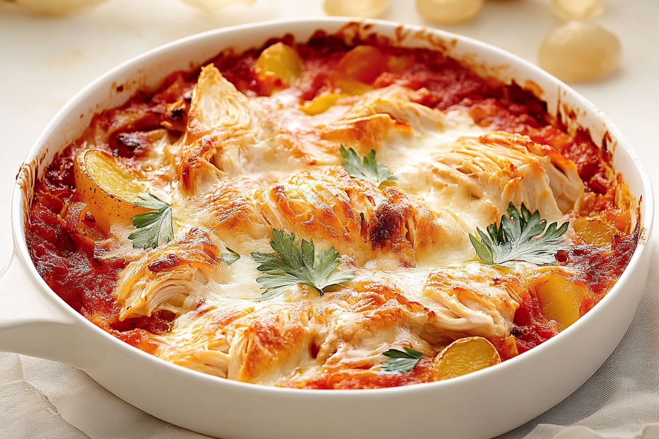 Gratin z kurczaka i ziemniaków
