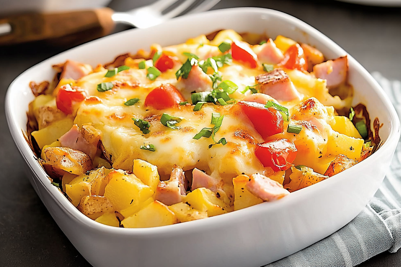 Casserole śniadaniowe z ziemniakami