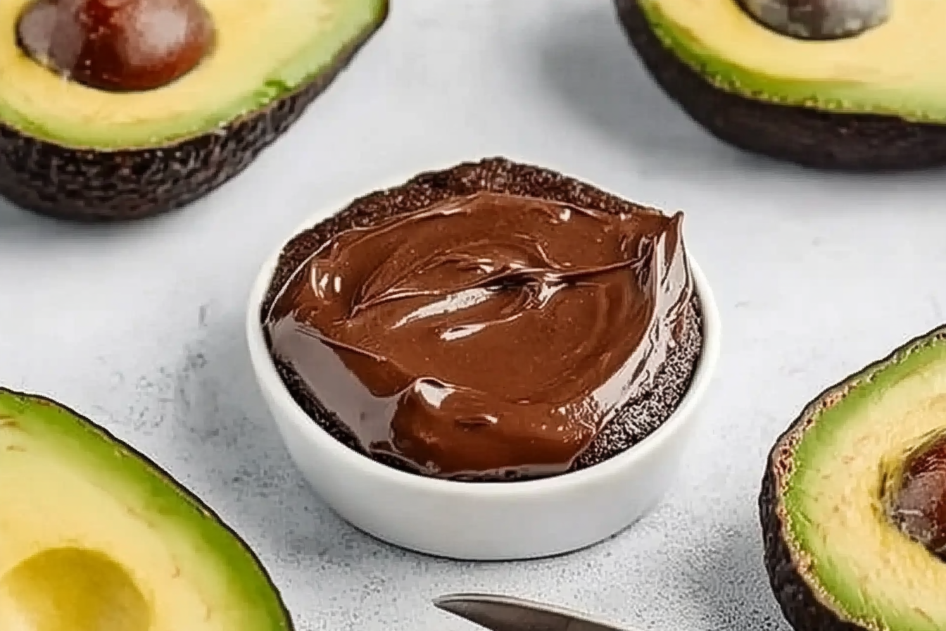 Fondant z awokado i czekolady