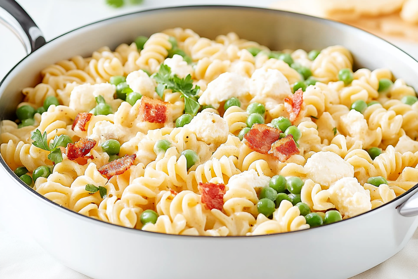 Fusilli kremowe z pancettą
