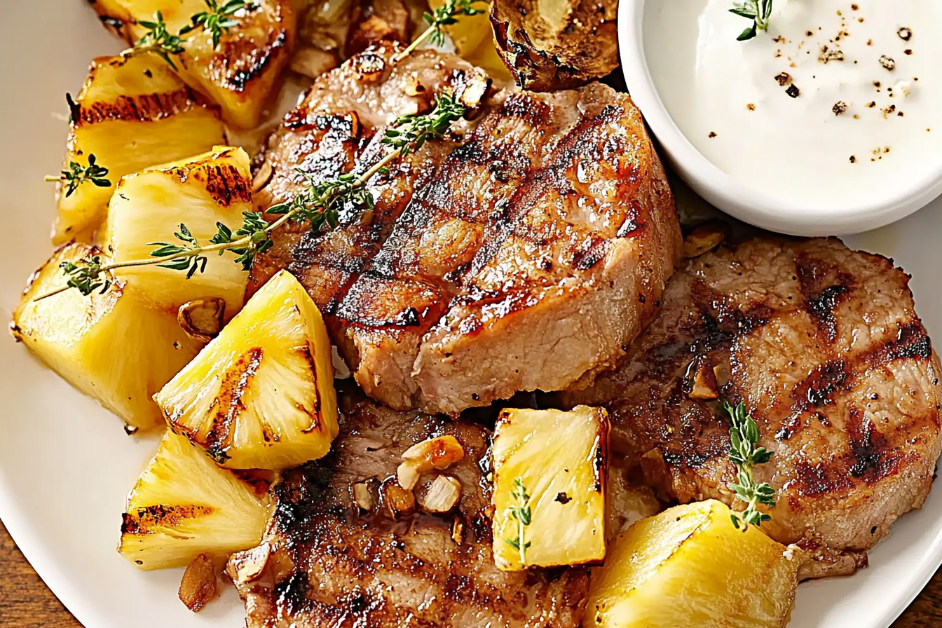 Grillowana wieprzowina z ananasem