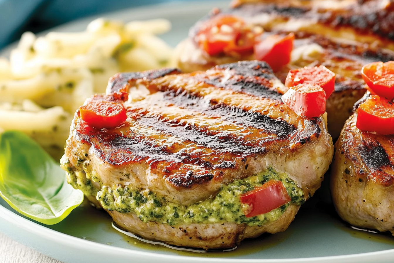 Kotleciki wieprzowe z pesto