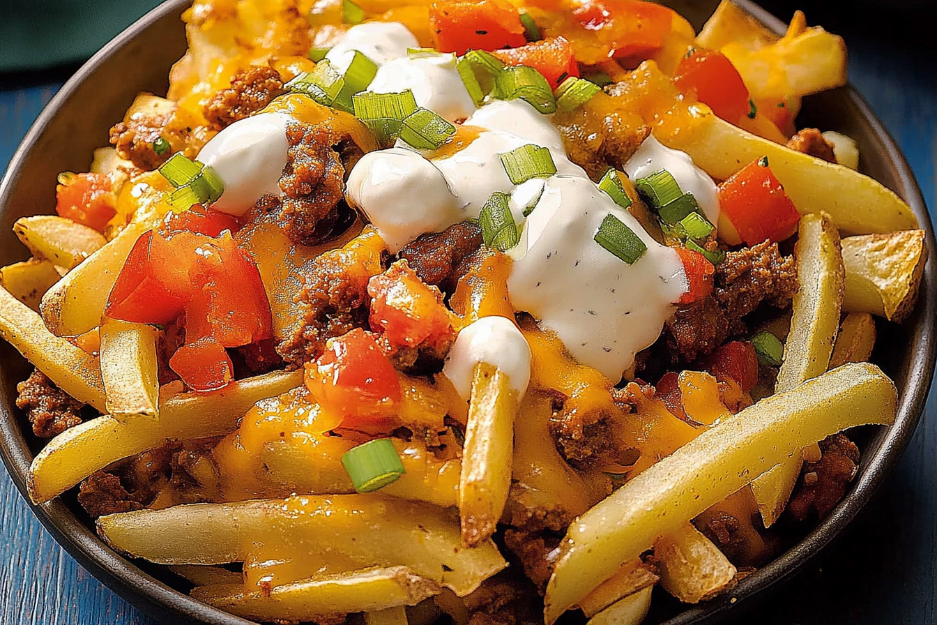 Nachos w stylu poutine