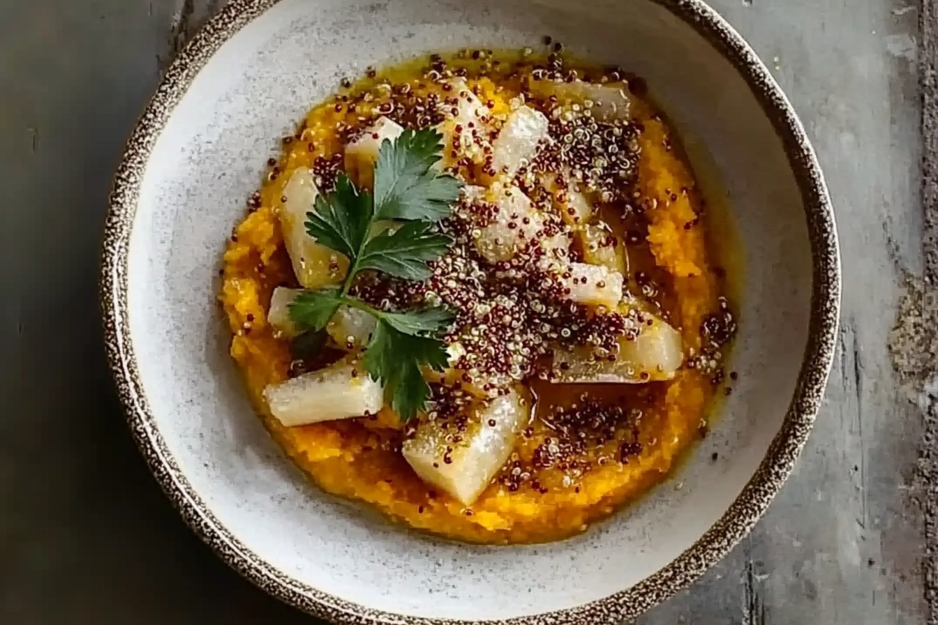 Puree z batatów i quinoa