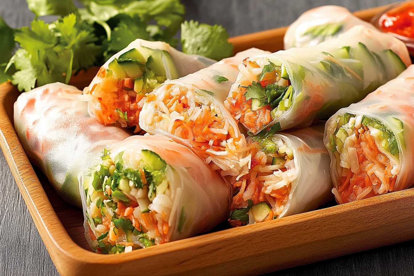 R Rolls z kimchi i daikon