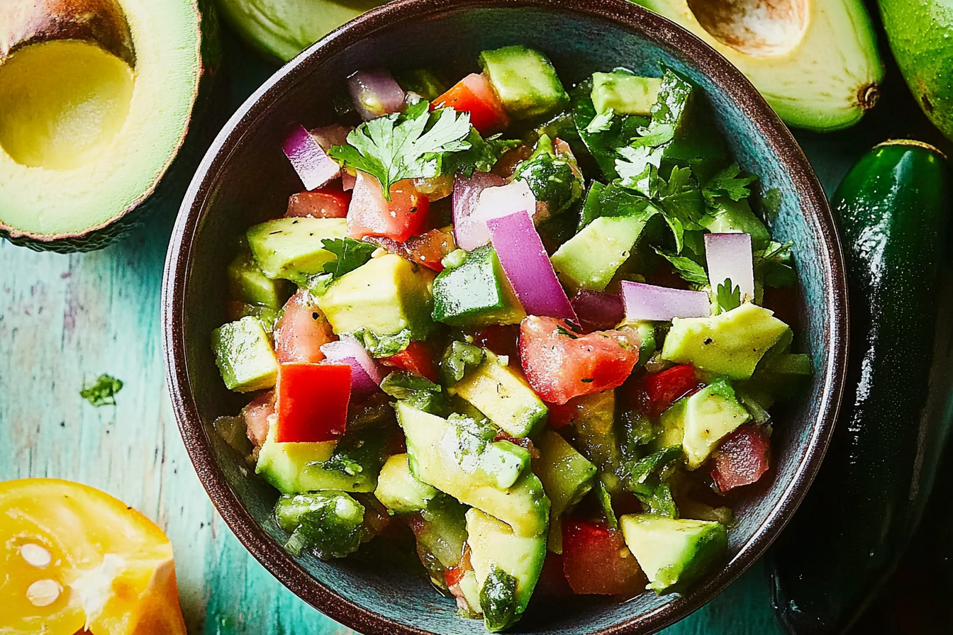 Salsa z awokado i poblano