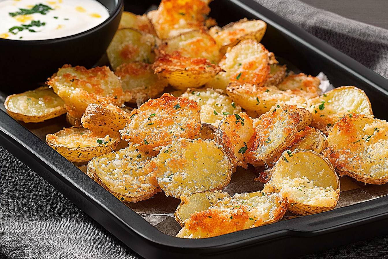 Ziemniaki w skorupce parmezanowej