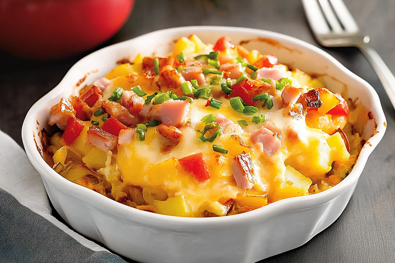 Casserole śniadaniowe z ziemniakami