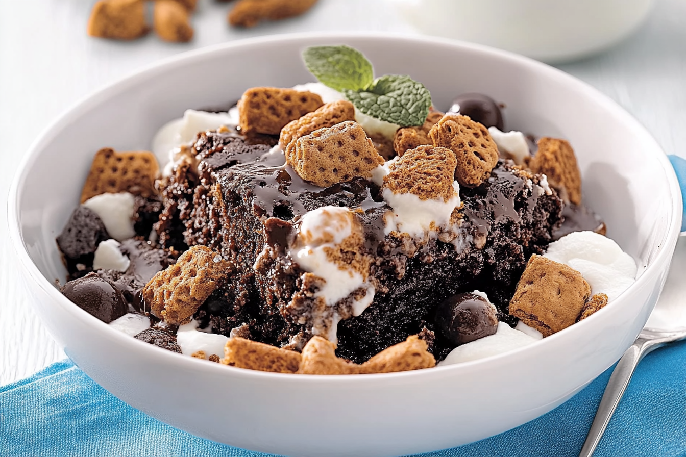 Ciasto s'mores w wolnowarze