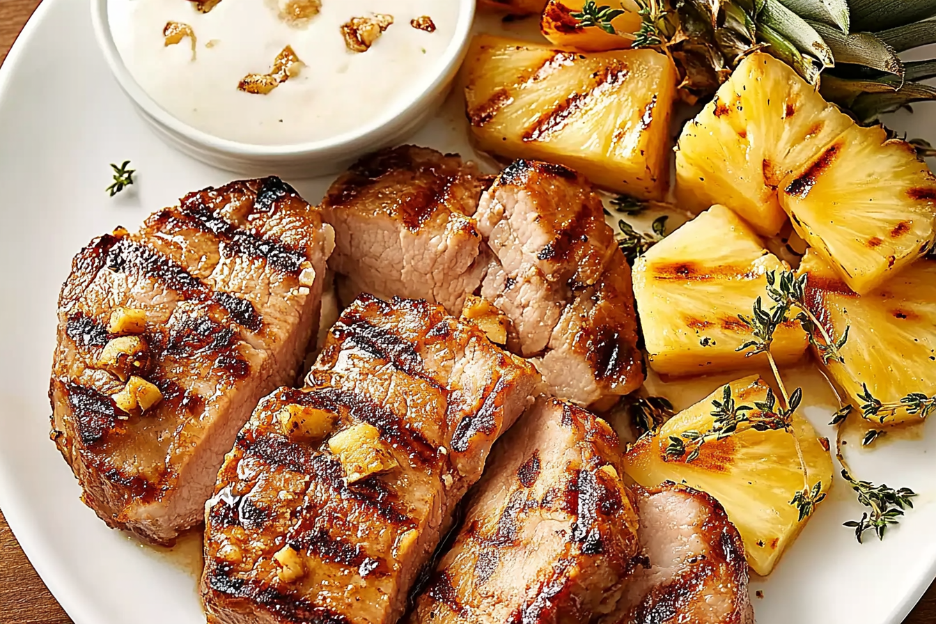 Grillowana wieprzowina z ananasem