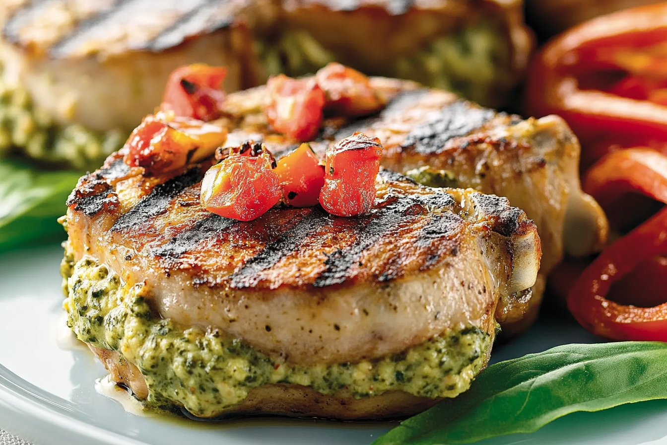 Kotleciki wieprzowe z pesto