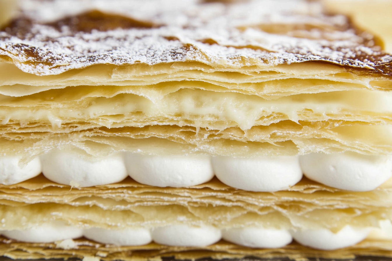 Mille-Feuille z Kremem Waniliowym