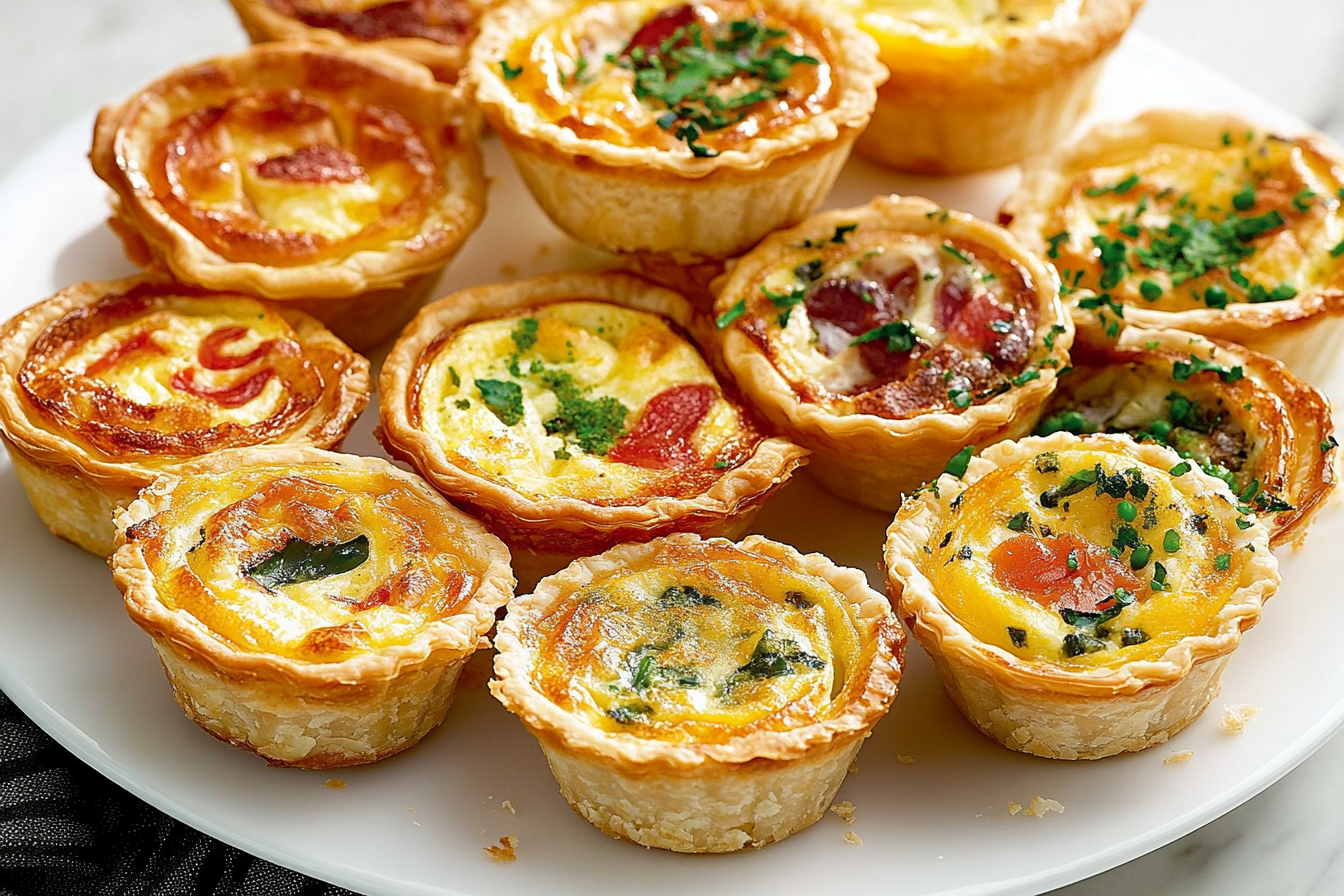 Mini quiche w trzech smakach