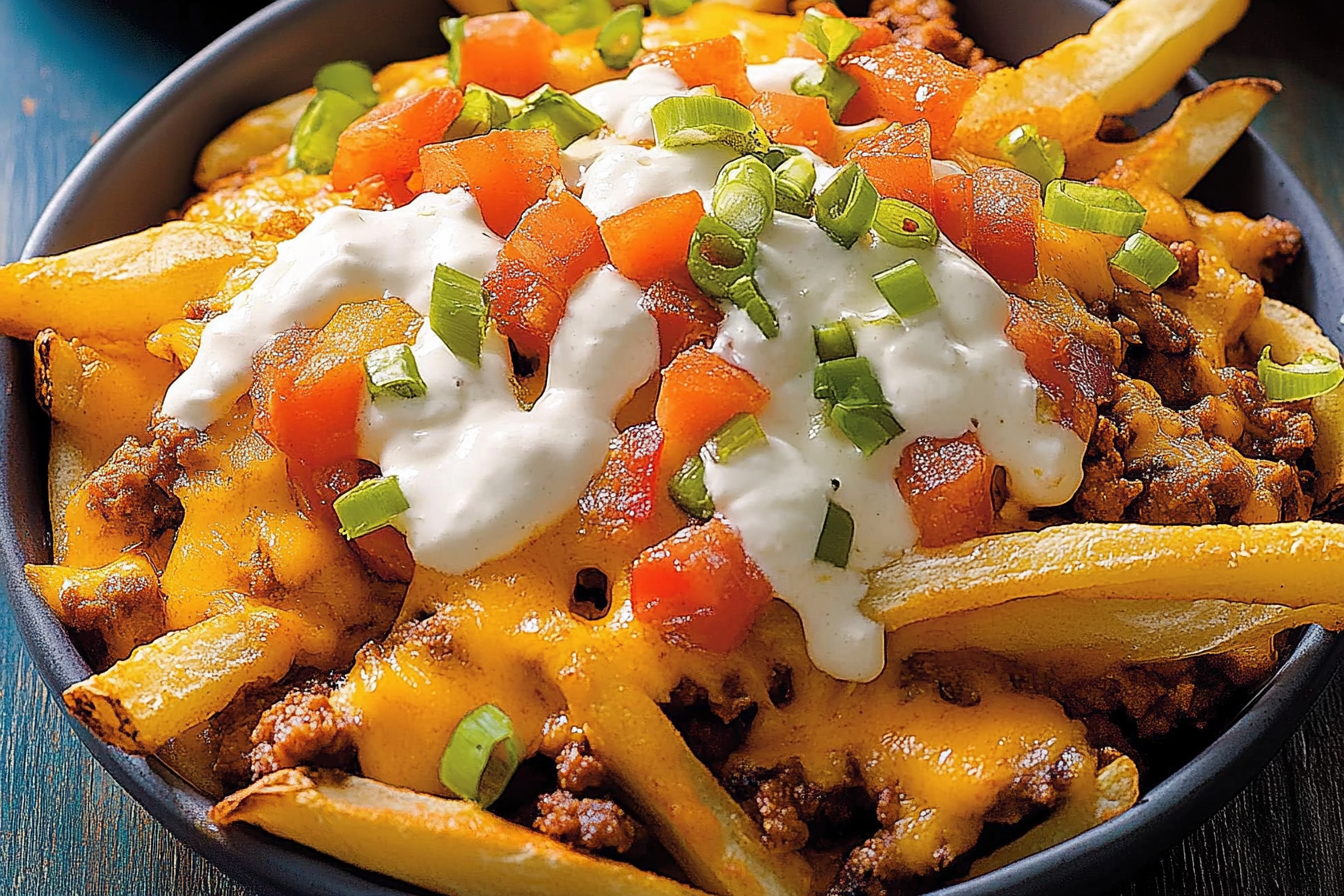 Nachos w stylu poutine