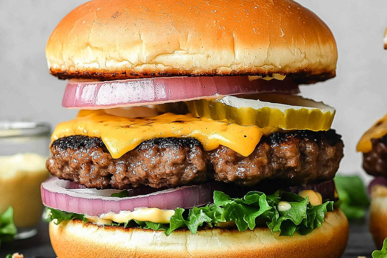 Przepis na burgera z wołowiny
