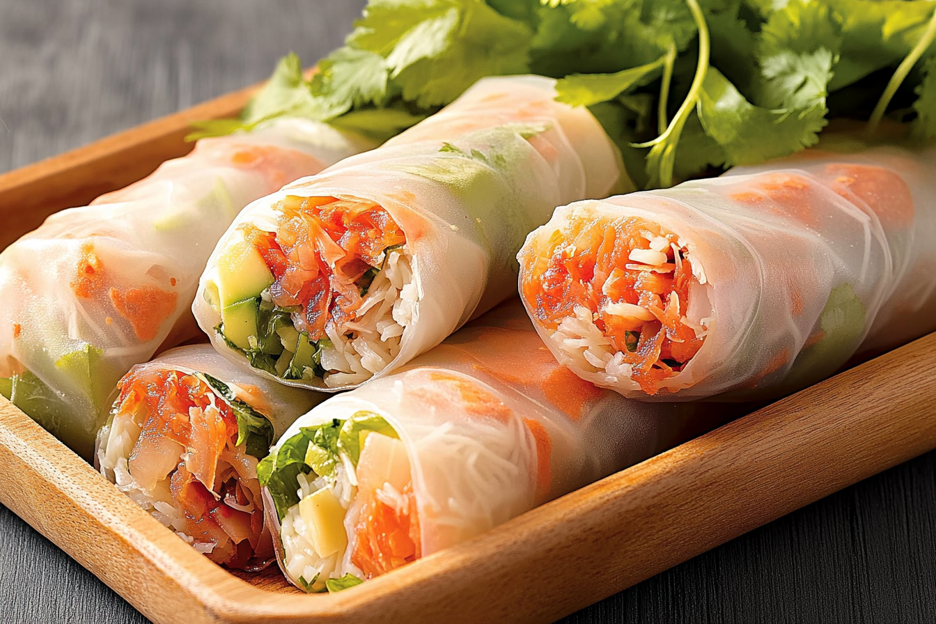 R Rolls z kimchi i daikon