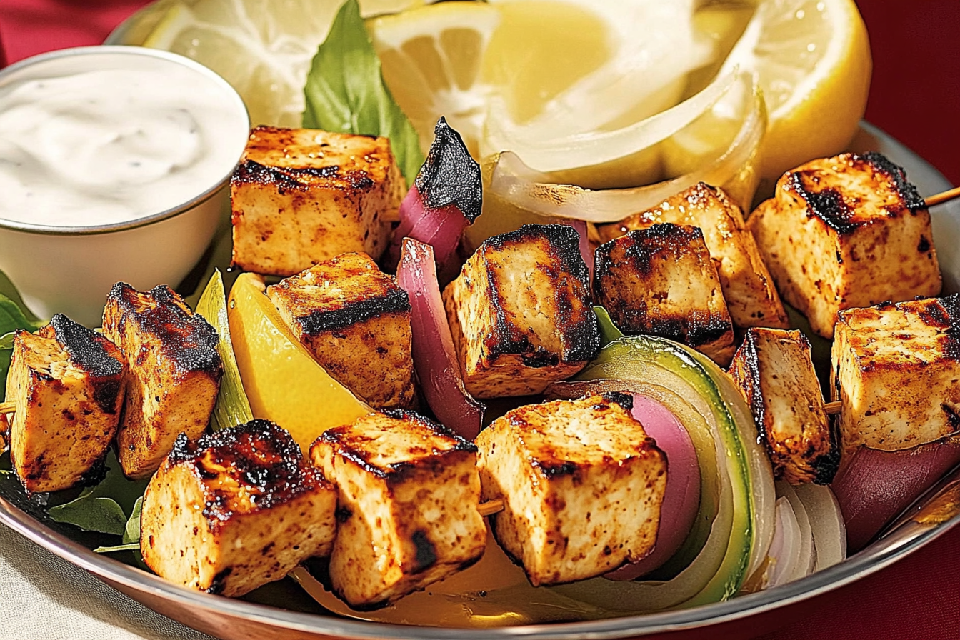 Szaszłyki tofu w stylu tandoori