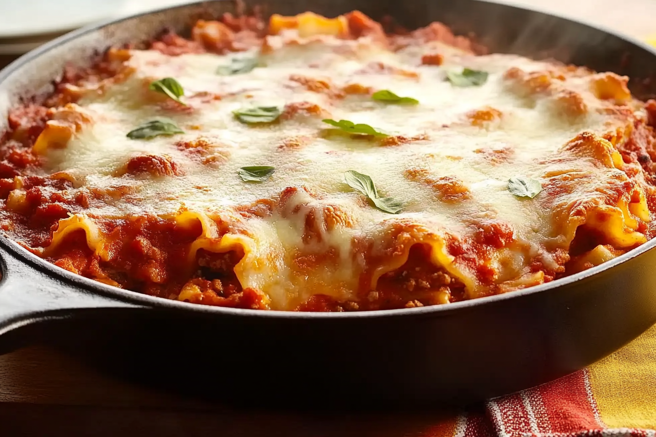 Szybka lasagna w patelni