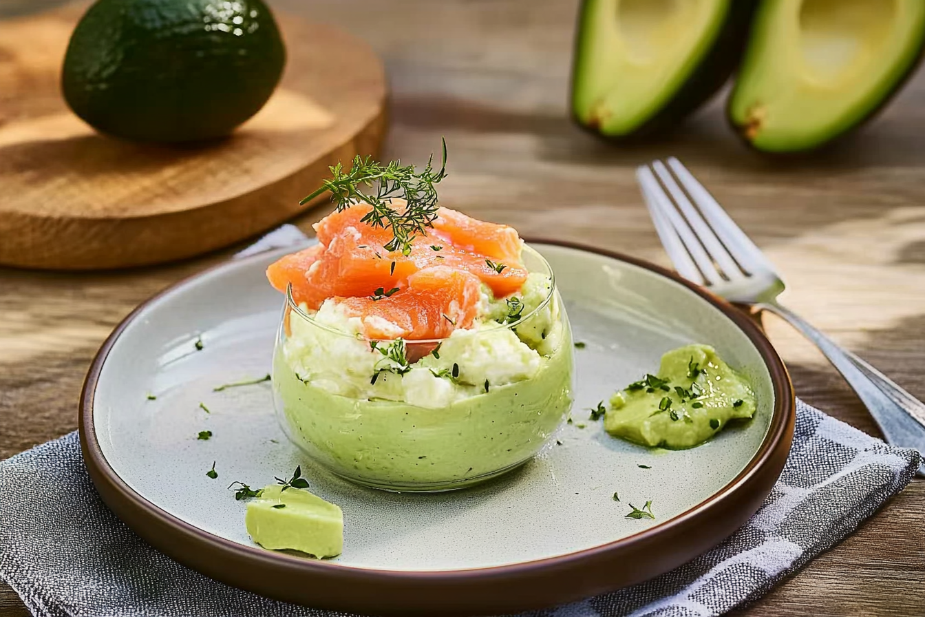 Werriny z mascarpone, awokado i łososiem