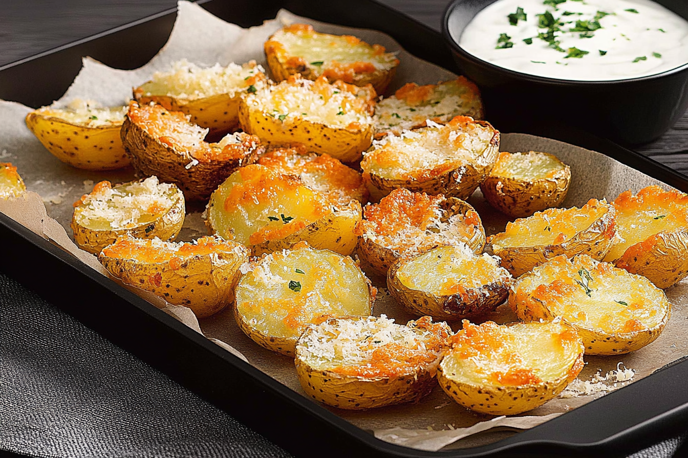 Ziemniaki w skorupce parmezanowej