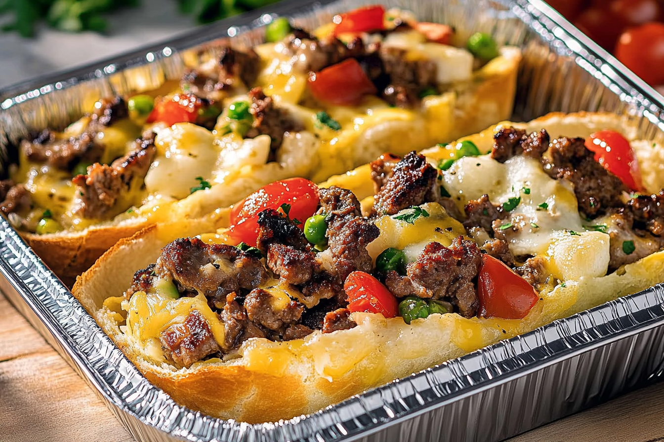 Bocadillos cheesesteak