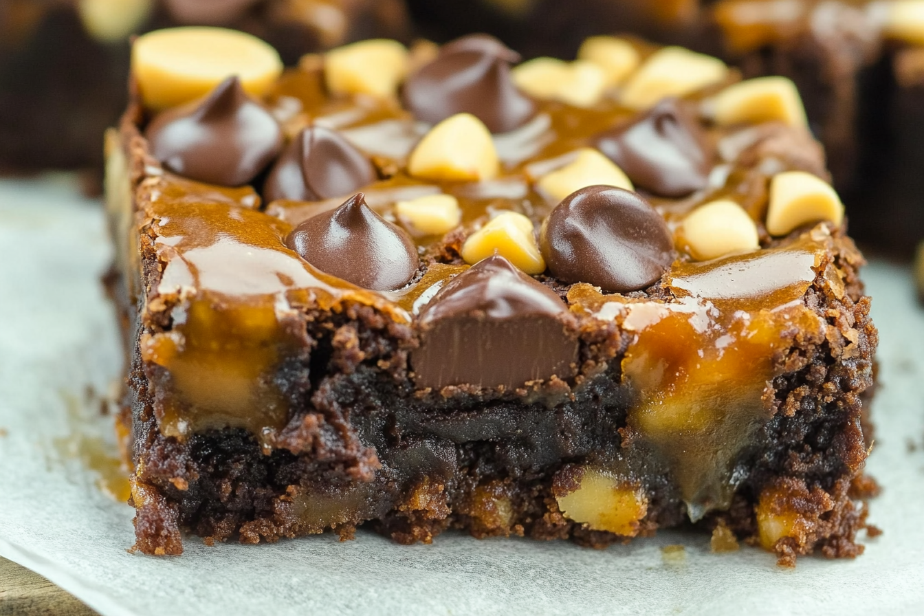 Brownies z karmelem