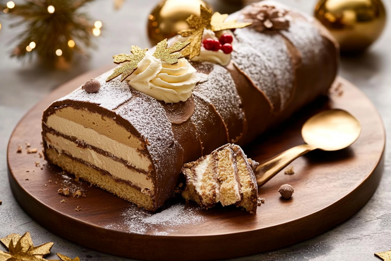 Bûche aux trois crèmes