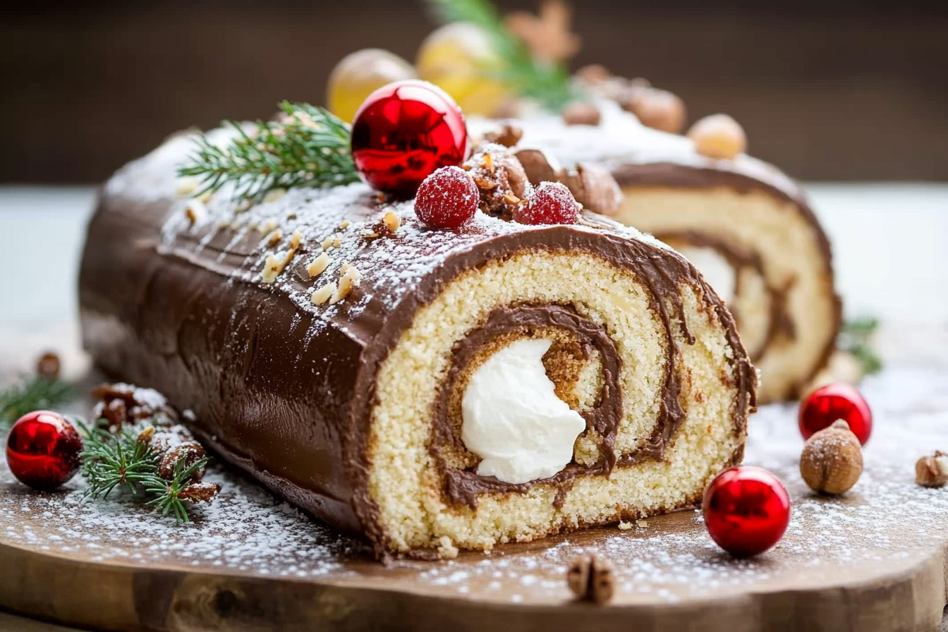 Bûche de Noël z mascarpone