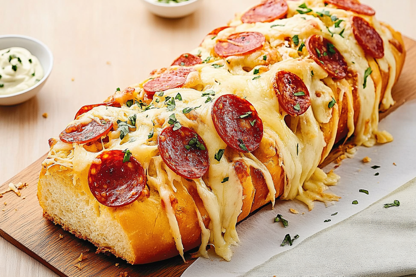 Chleb nadziewany pepperoni