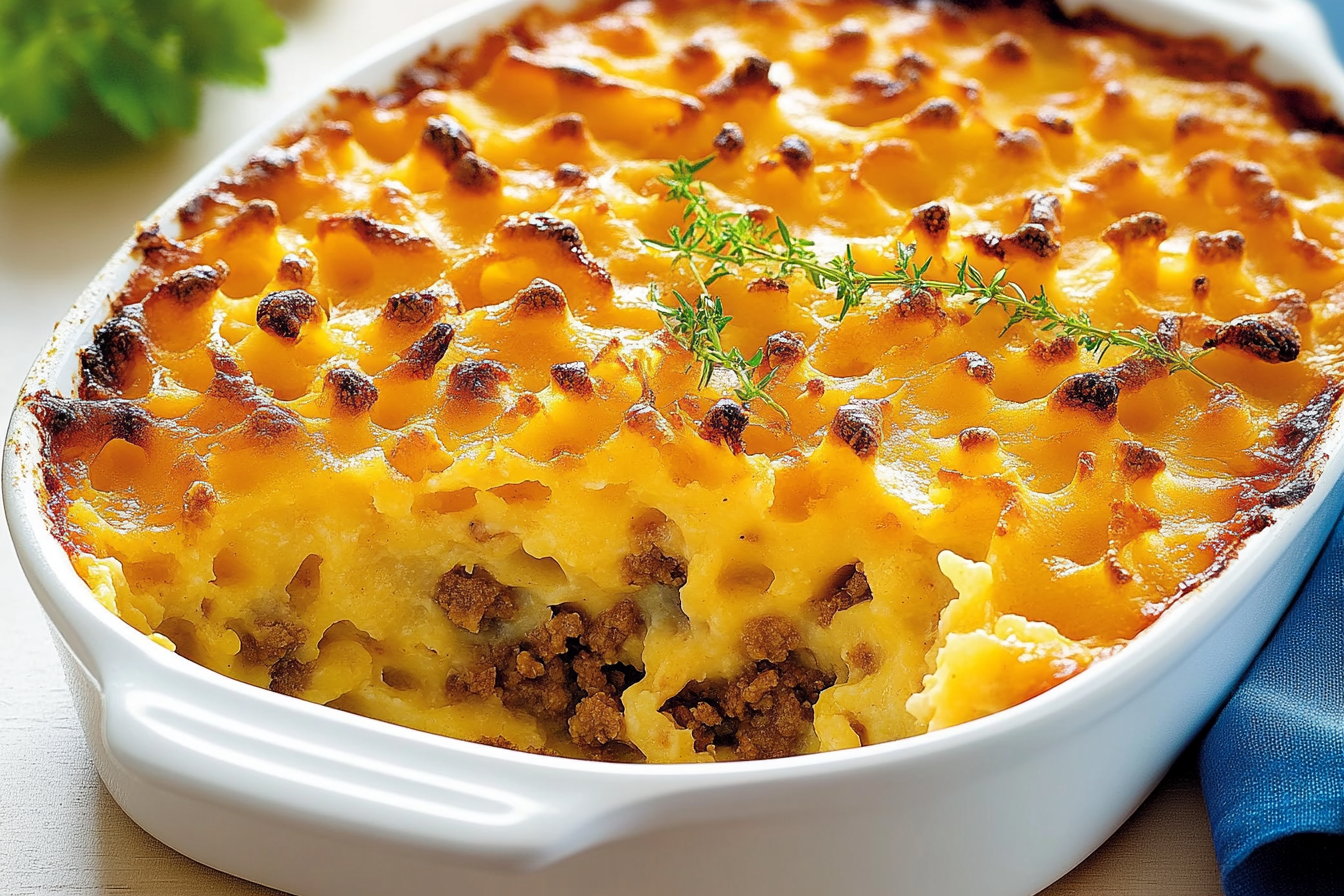 Gratin z mielonym mięsem