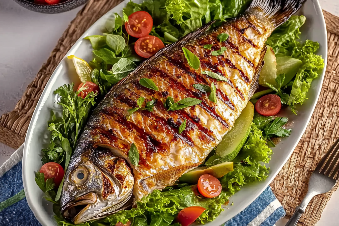 Grillowana ryba z ziołami i papryką