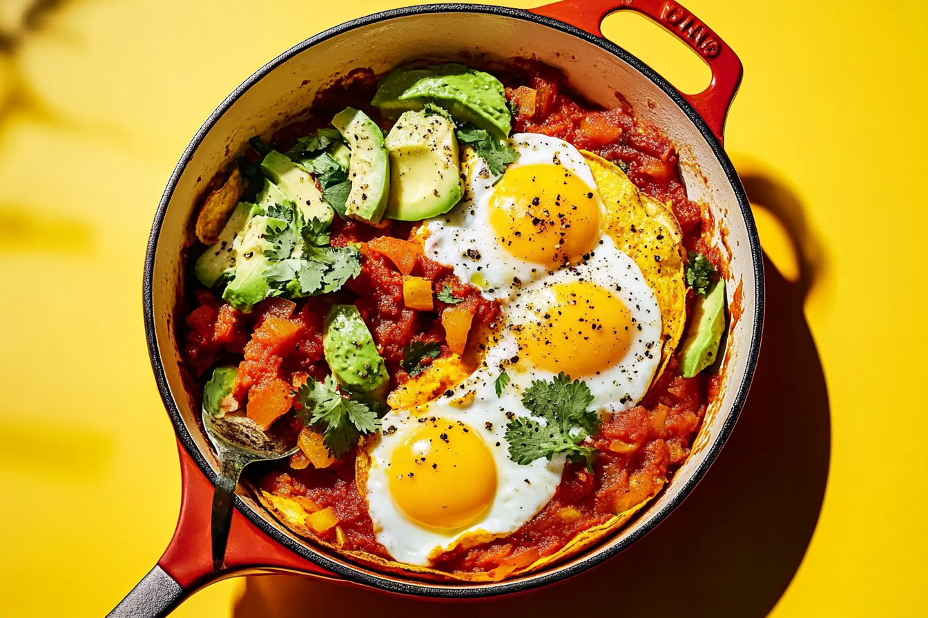 Huevos Rancheros na patelni