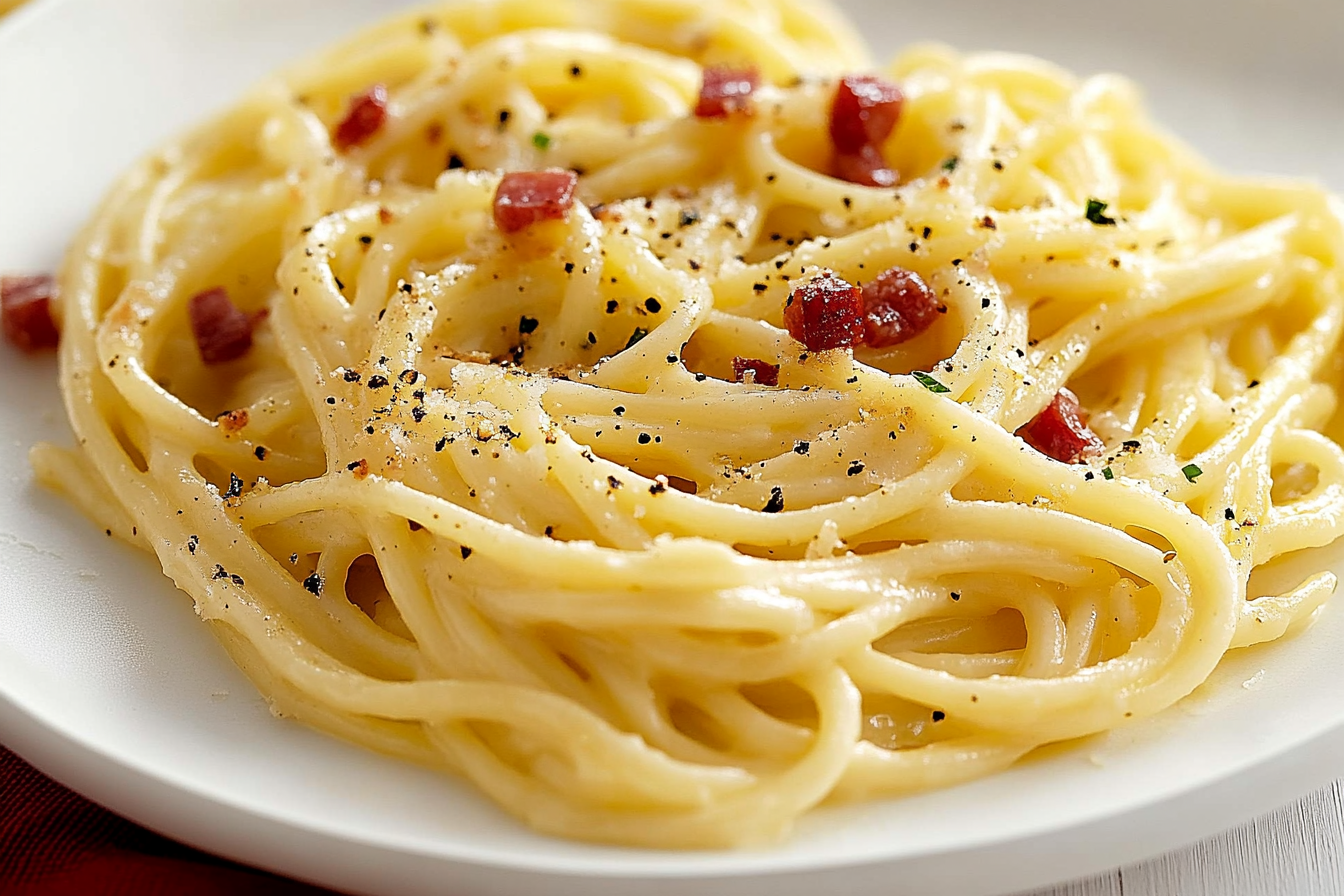 Makaron carbonara bezglutenowy