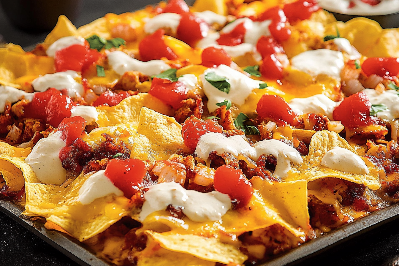 Nachos z serem na grillu