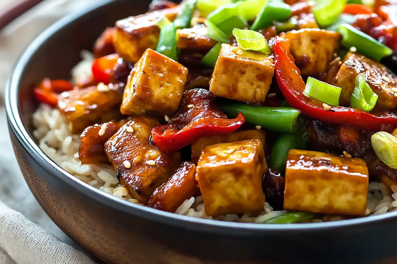 Pikantny stir-fry z tofu