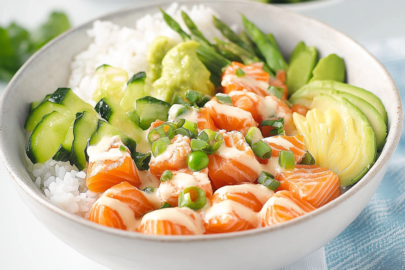 Poke bowl z łososiem