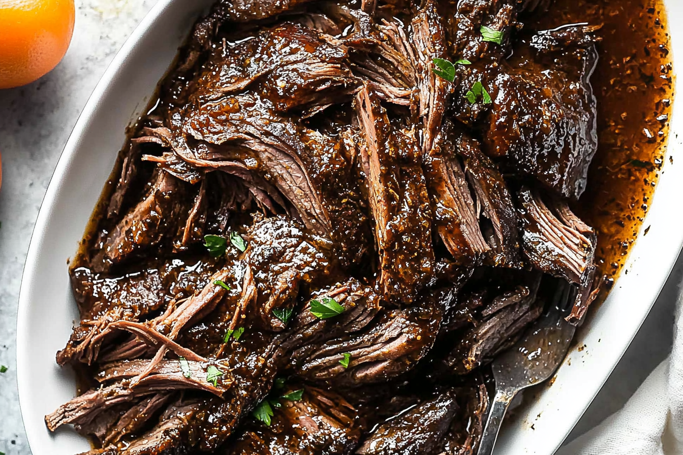 Wolno gotowany rostbef w balsamie