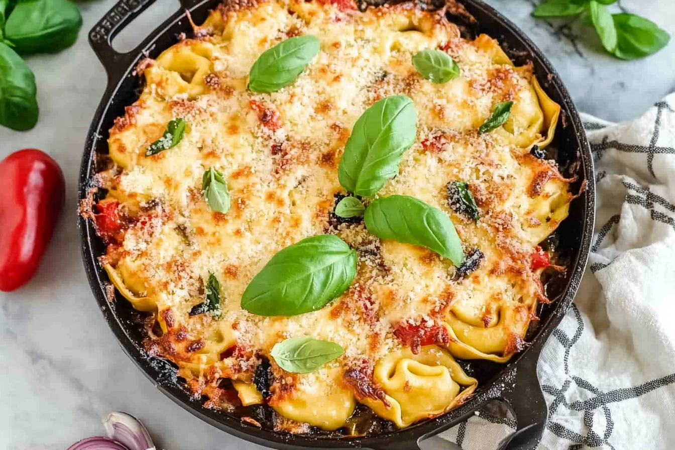 Zapiekanka z tortellini balsamicznym