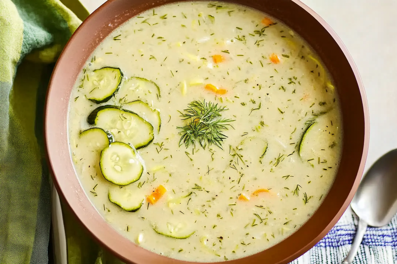 Zupa z ogórków kiszonych