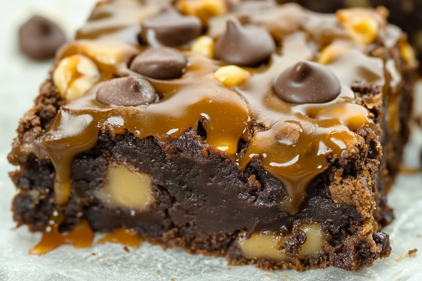 Brownies z karmelem