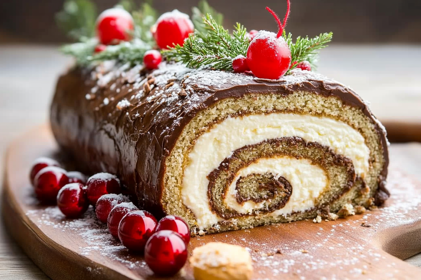 Bûche de Noël z mascarpone
