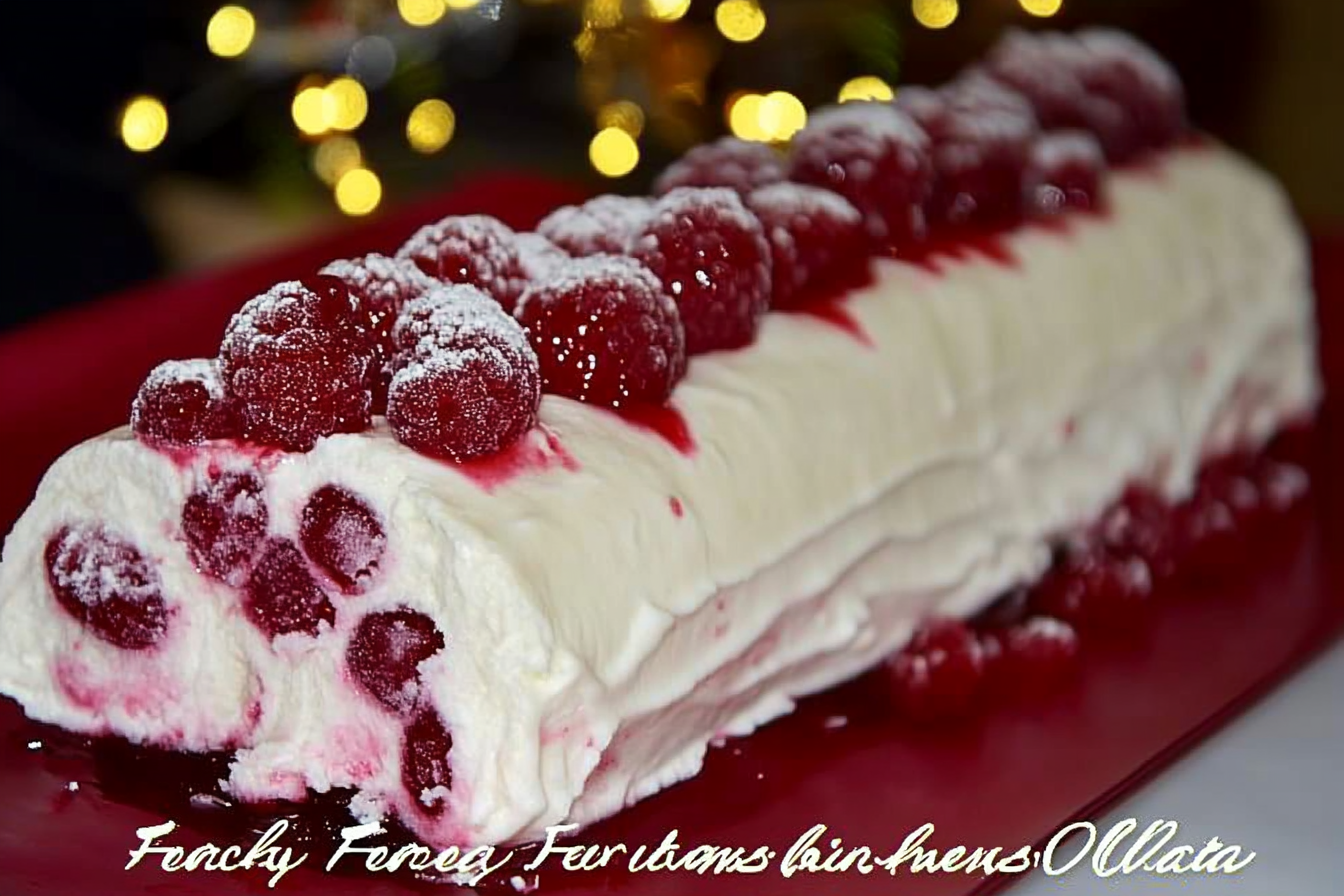 Bûche glacée vanille i frambozowa