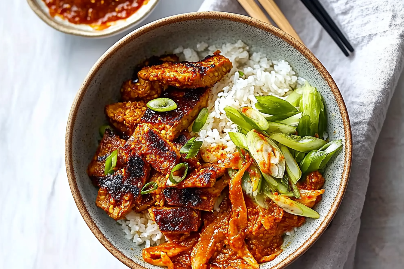 Bulgogi z tempehem i przyprawami