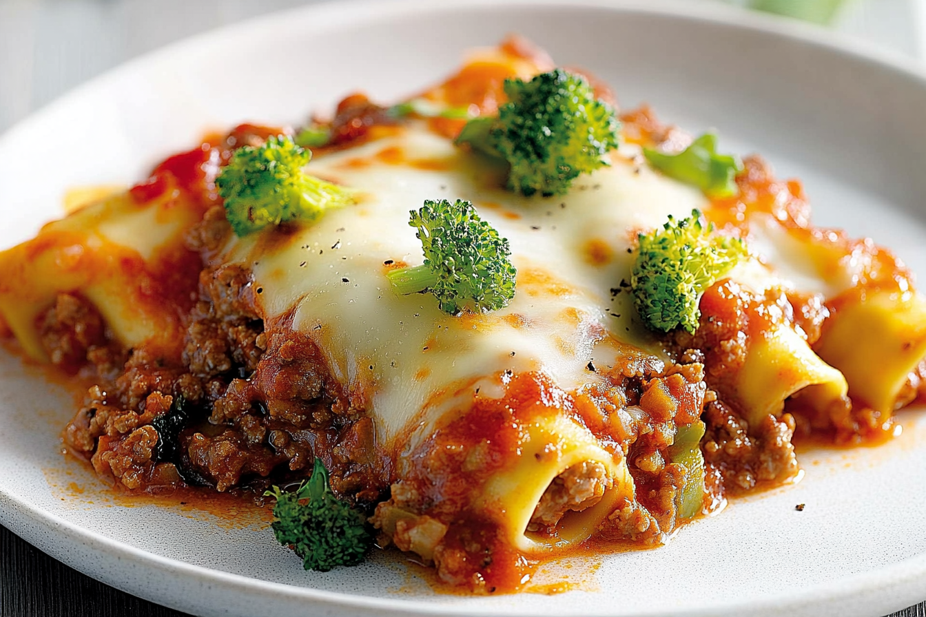 Cannelloni w sosie mięsnym