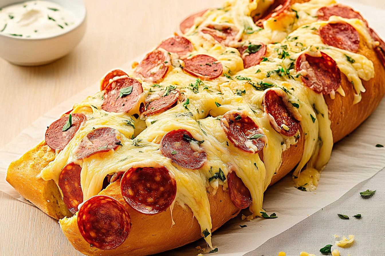 Chleb nadziewany pepperoni